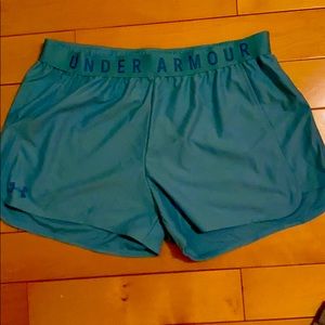 Blue under armor shorts never worn.